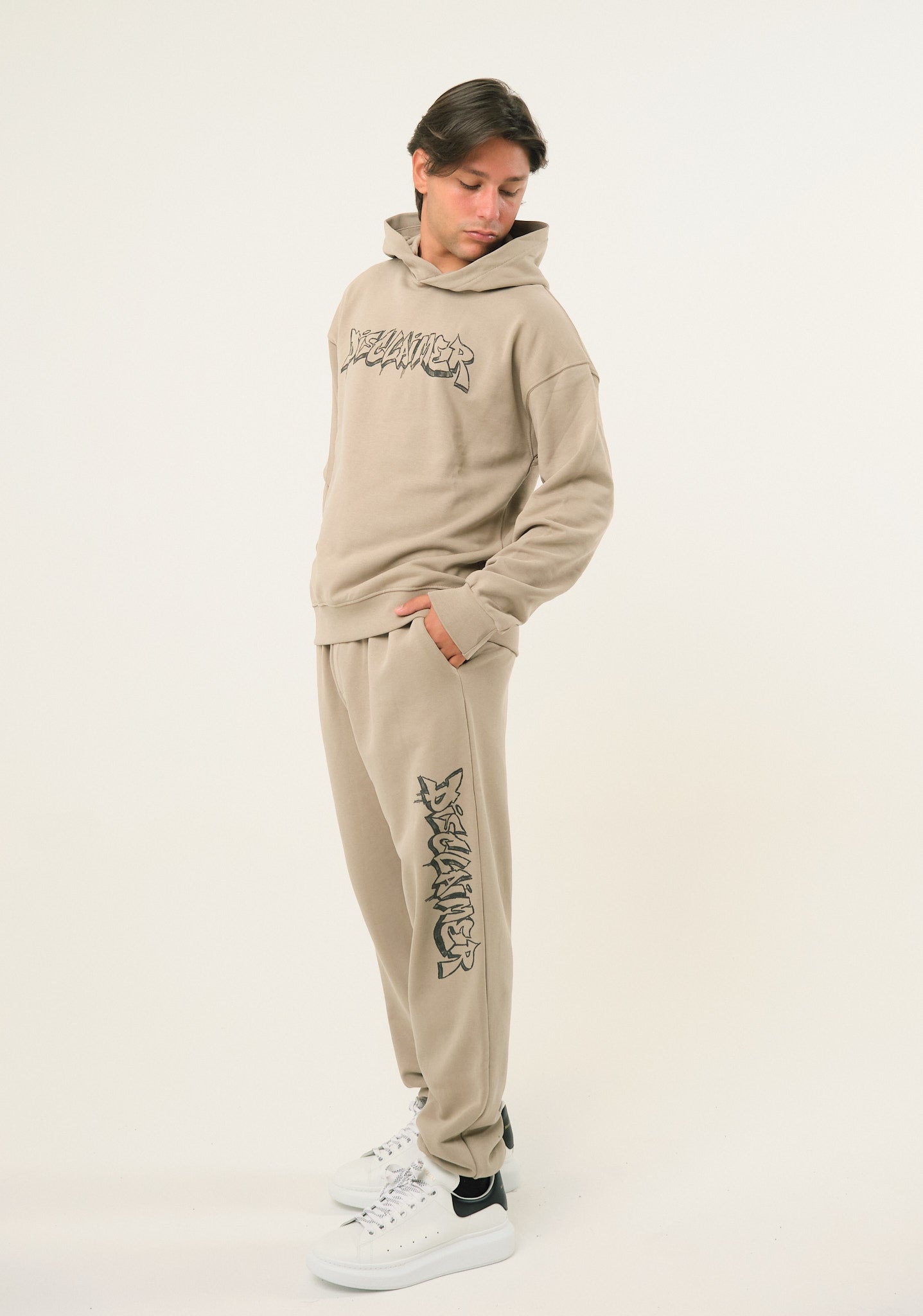 Pantalone con stampa laterale