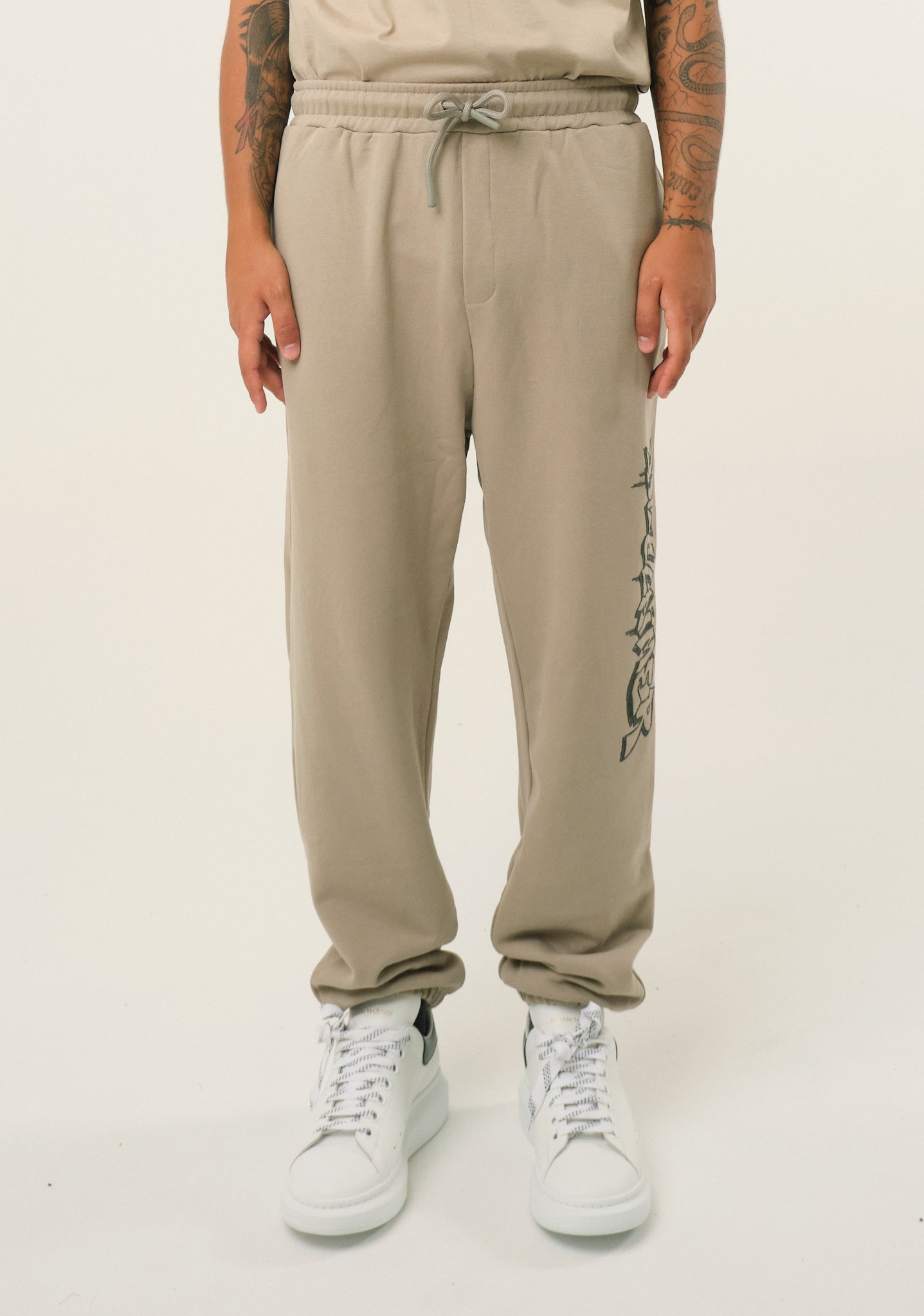 Pantalone con stampa laterale