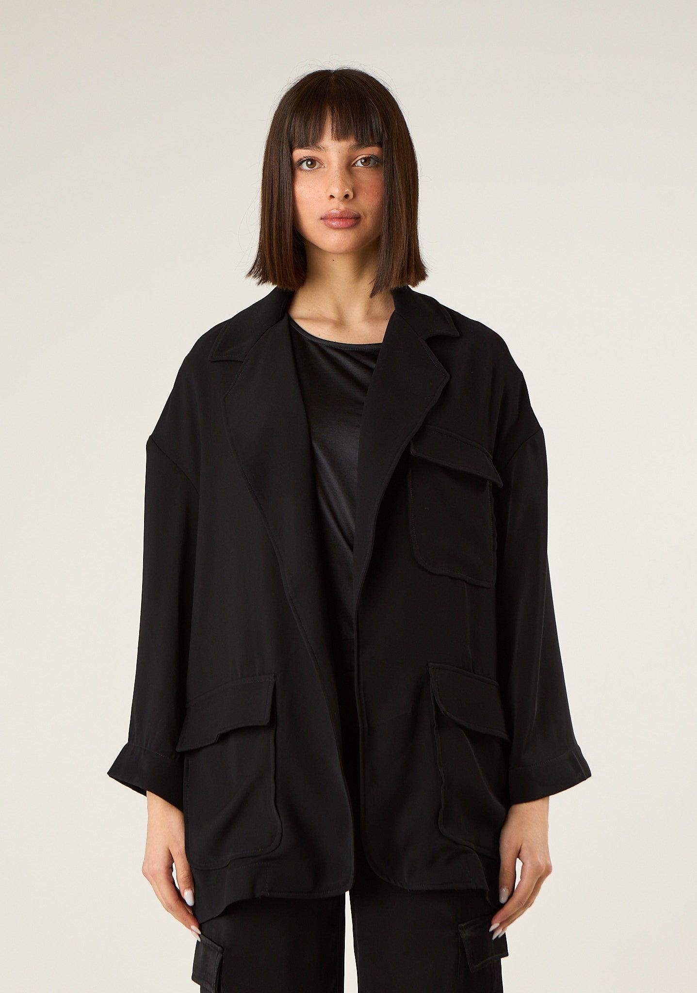 Giacca ampia con tasconi