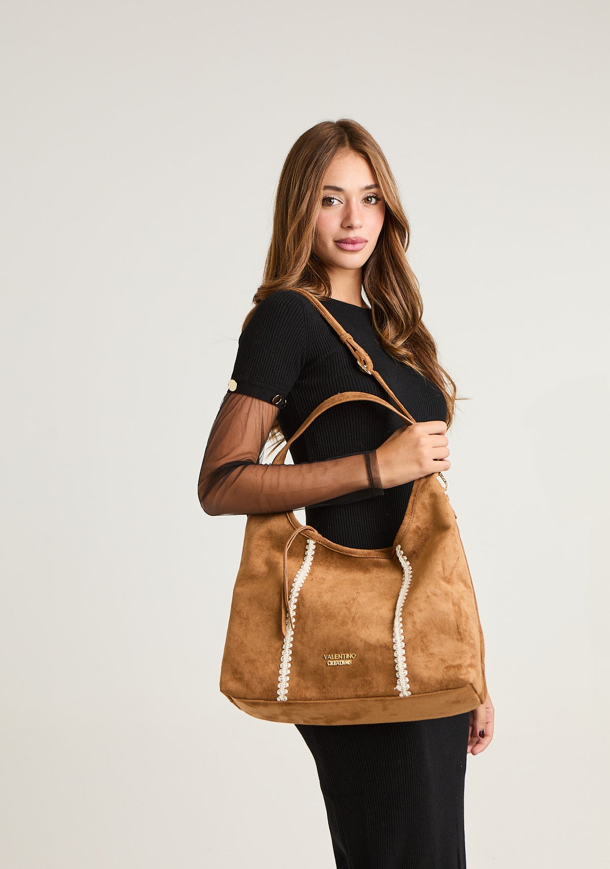 Borsa grande a mezzaluna