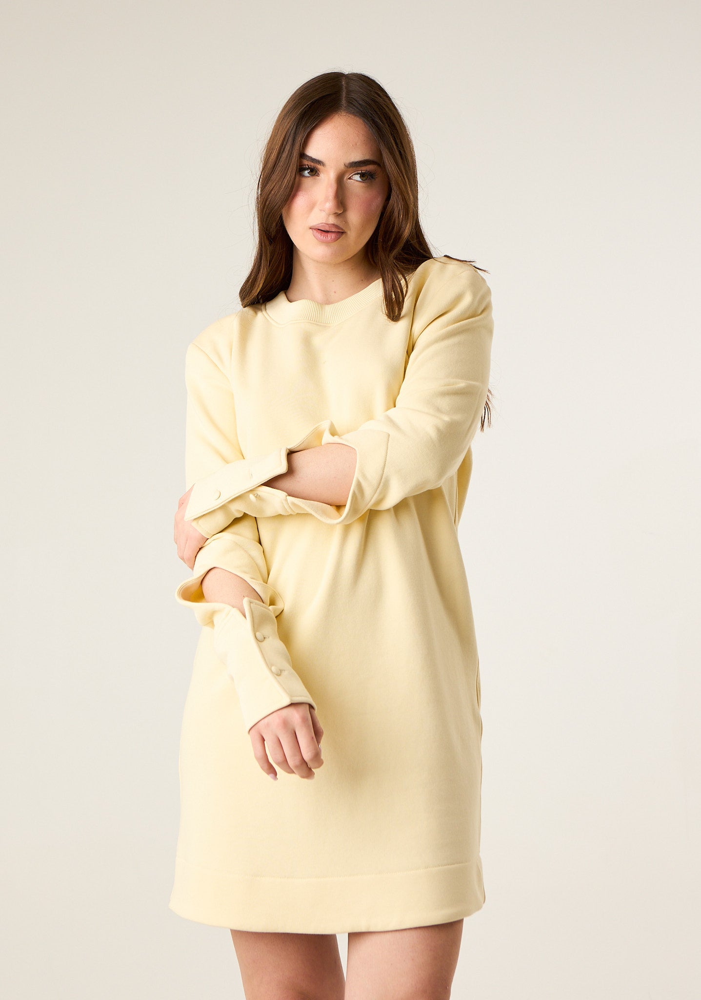 Abito corto in felpa