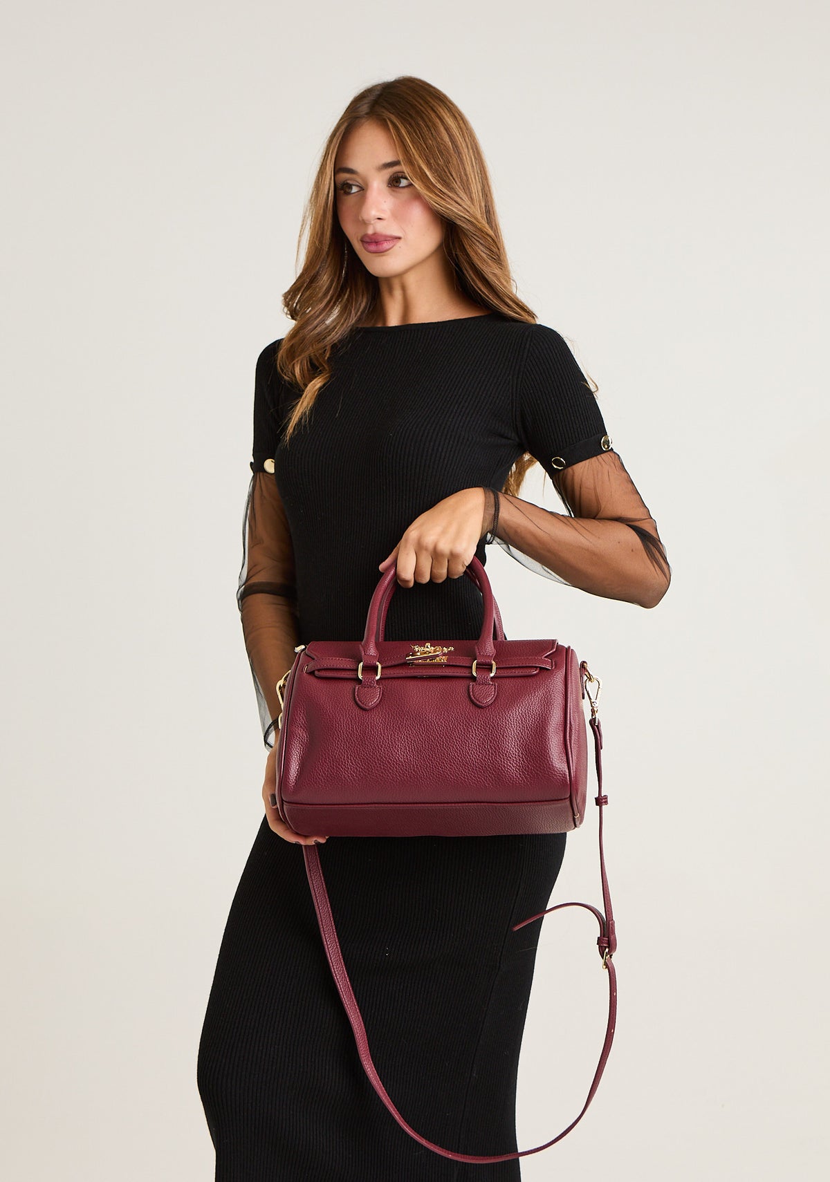 Borsa bauletto con tracolla