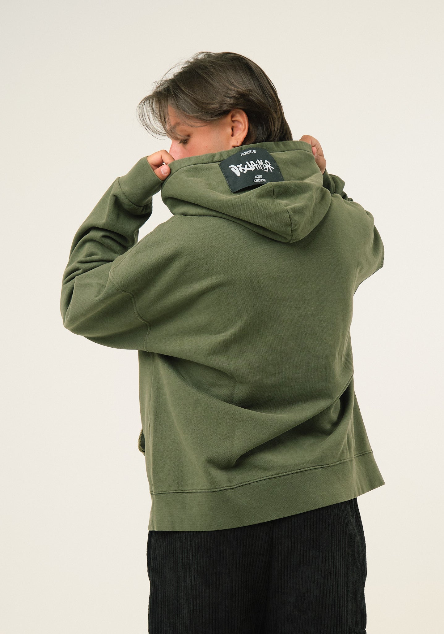 Felpa con patch logato