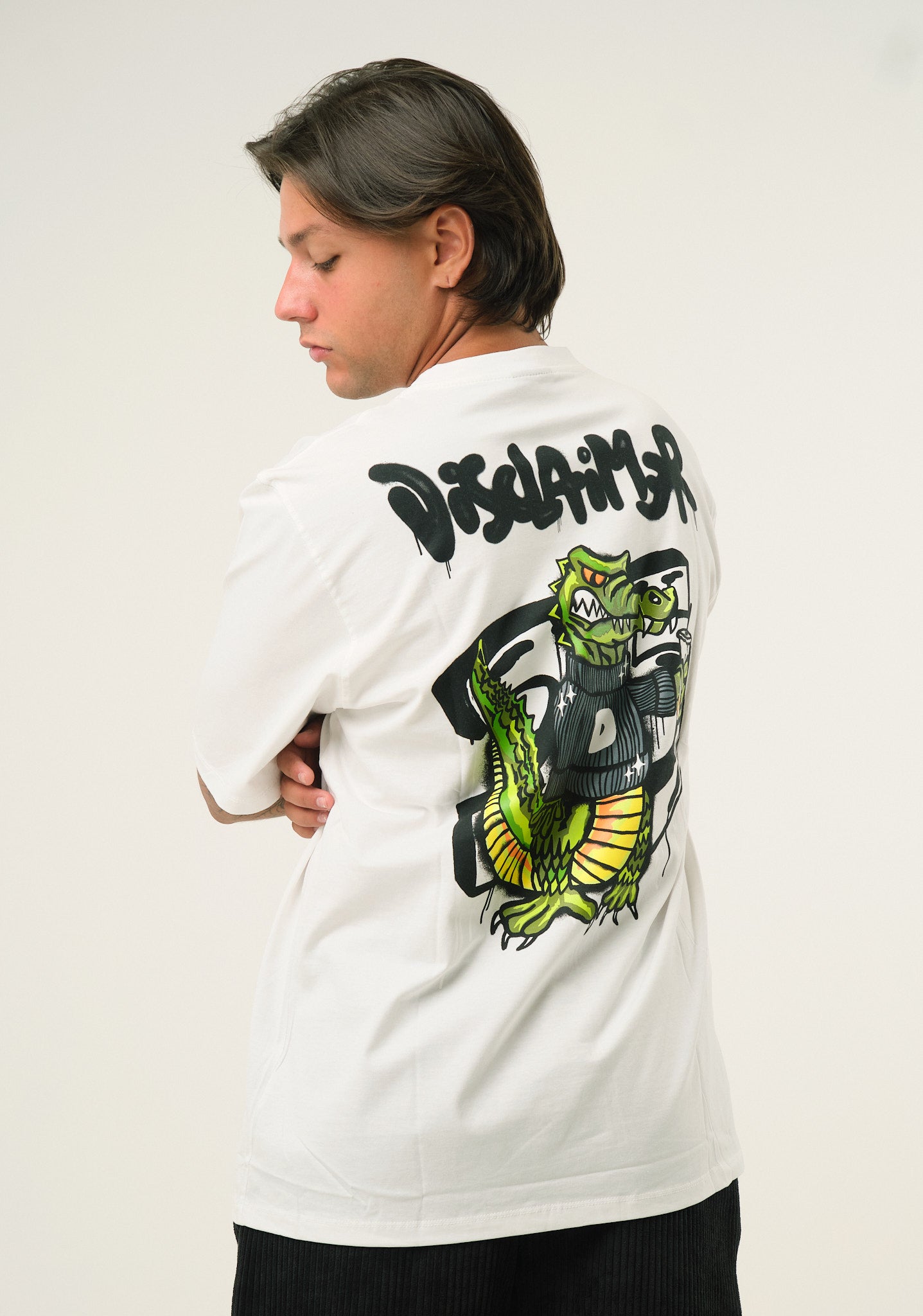 T-shirt con ampia stampa posteriore