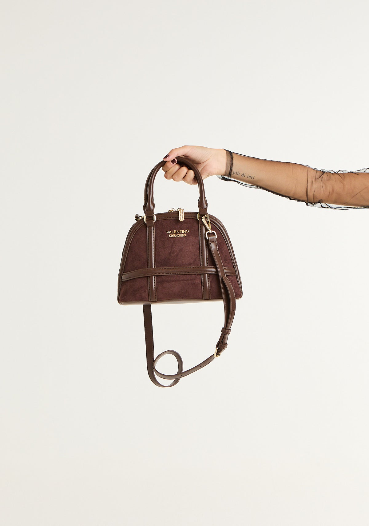 Borsa bauletto a motivo geometrico