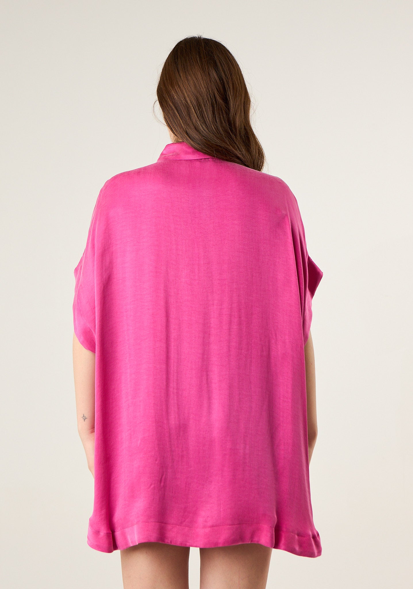 Camicia over in seta