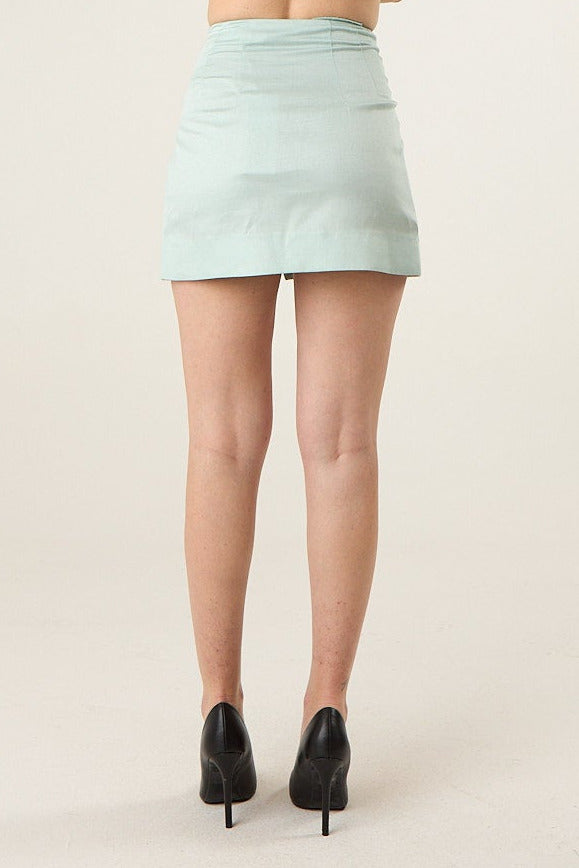 Gonna in tessuto fiammato