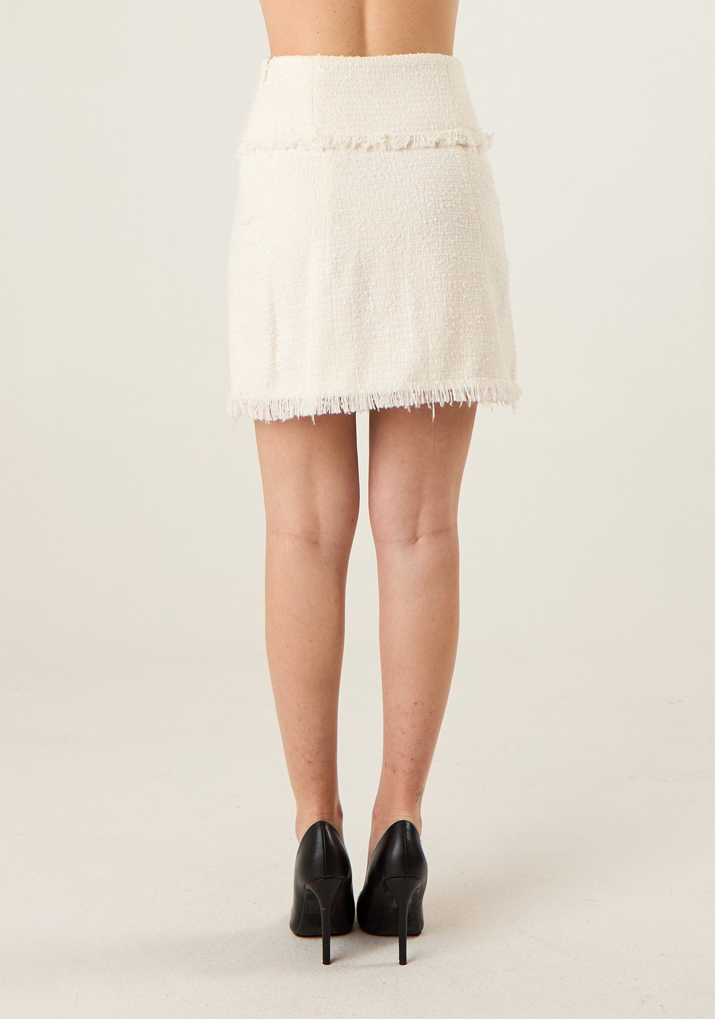 Gonna corta in tessuto chanel