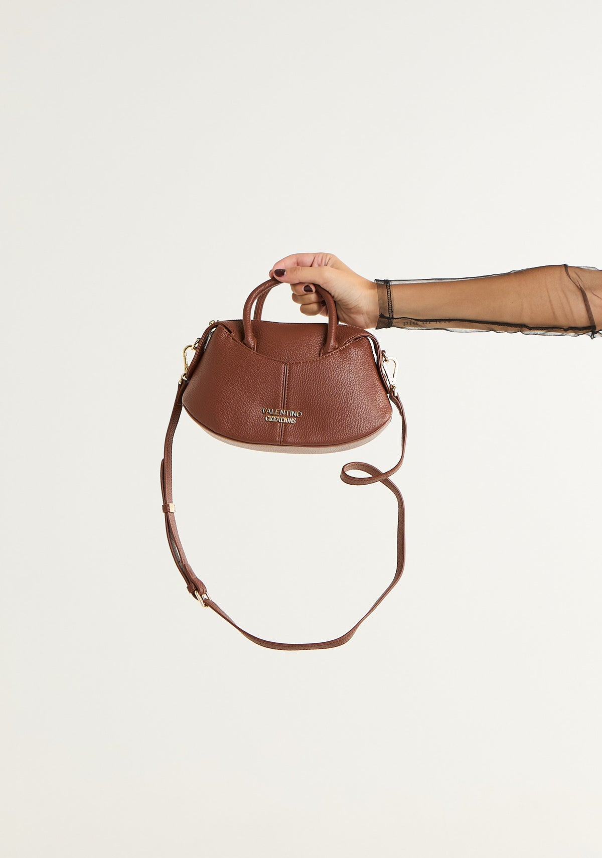 Borsa mini a mano con tracolla