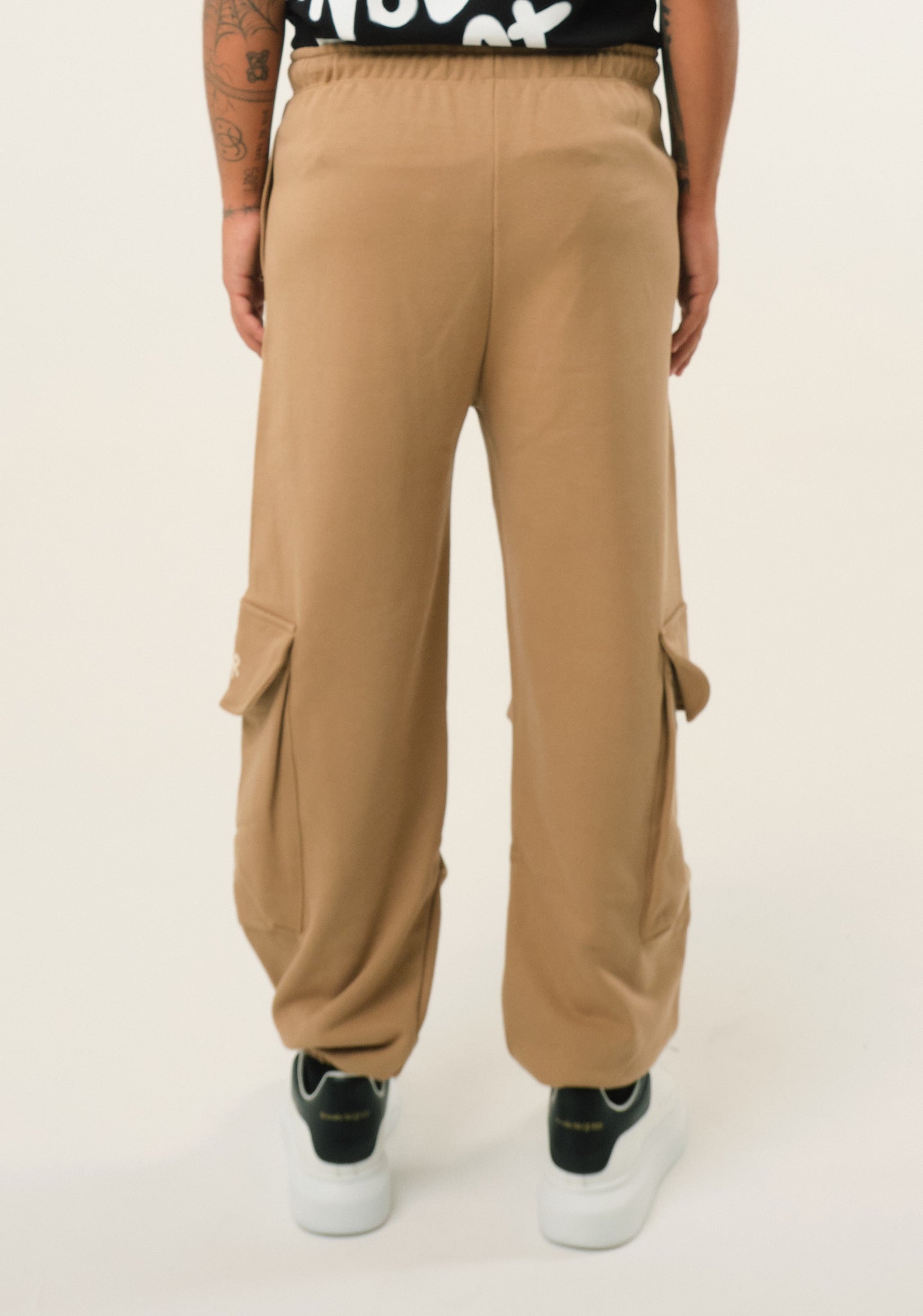 Pantalone cargo in felpa