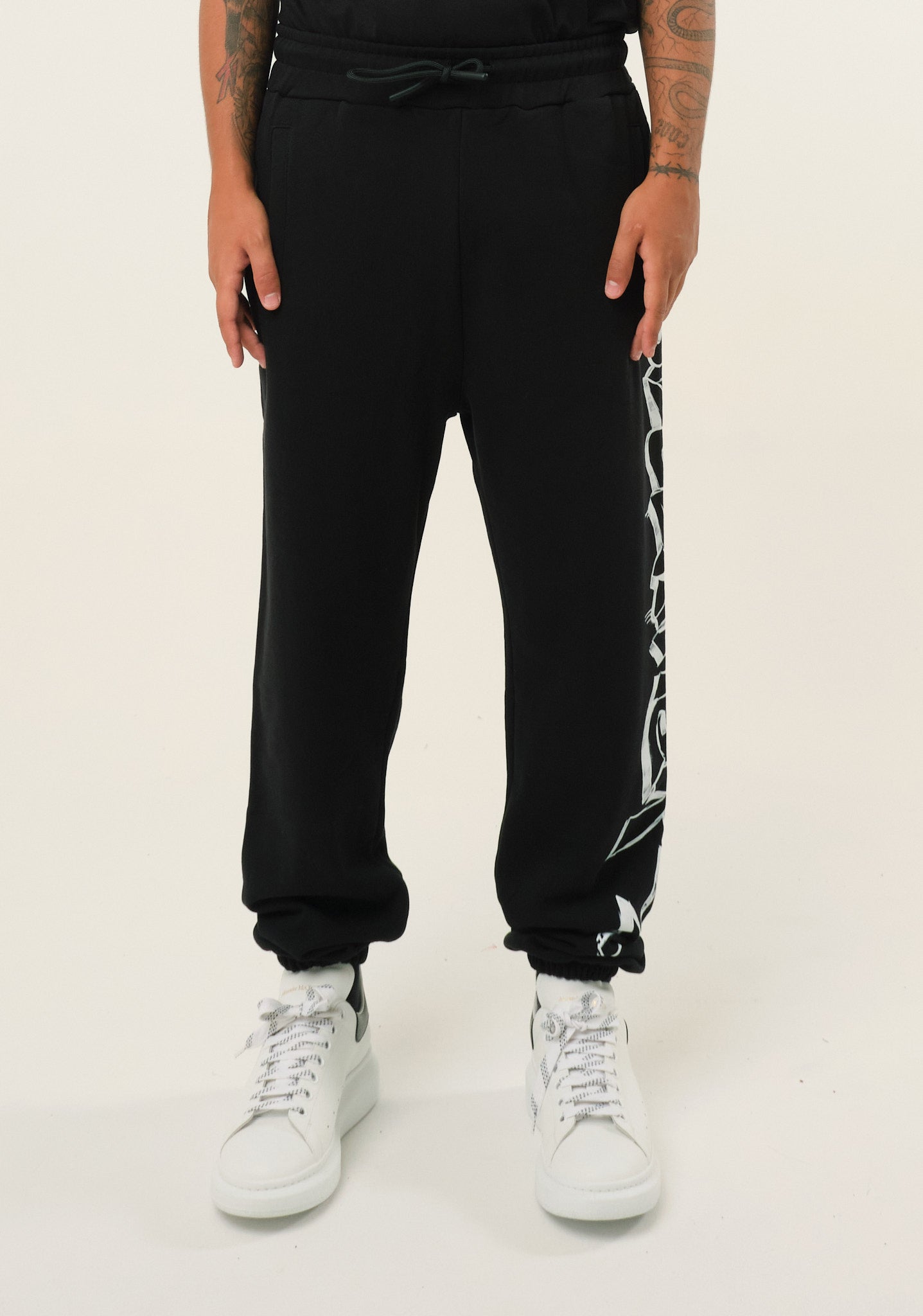 Pantalone con stampa laterale