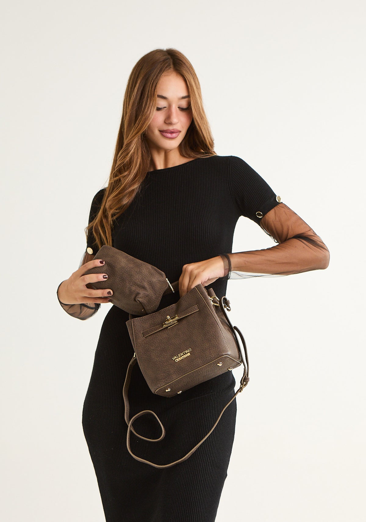 Borsa a mano con borsello