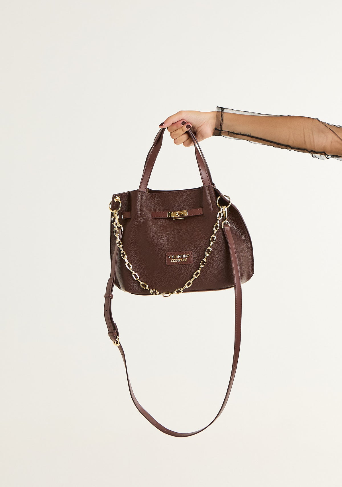 Borsa a mano con tracolla removibile
