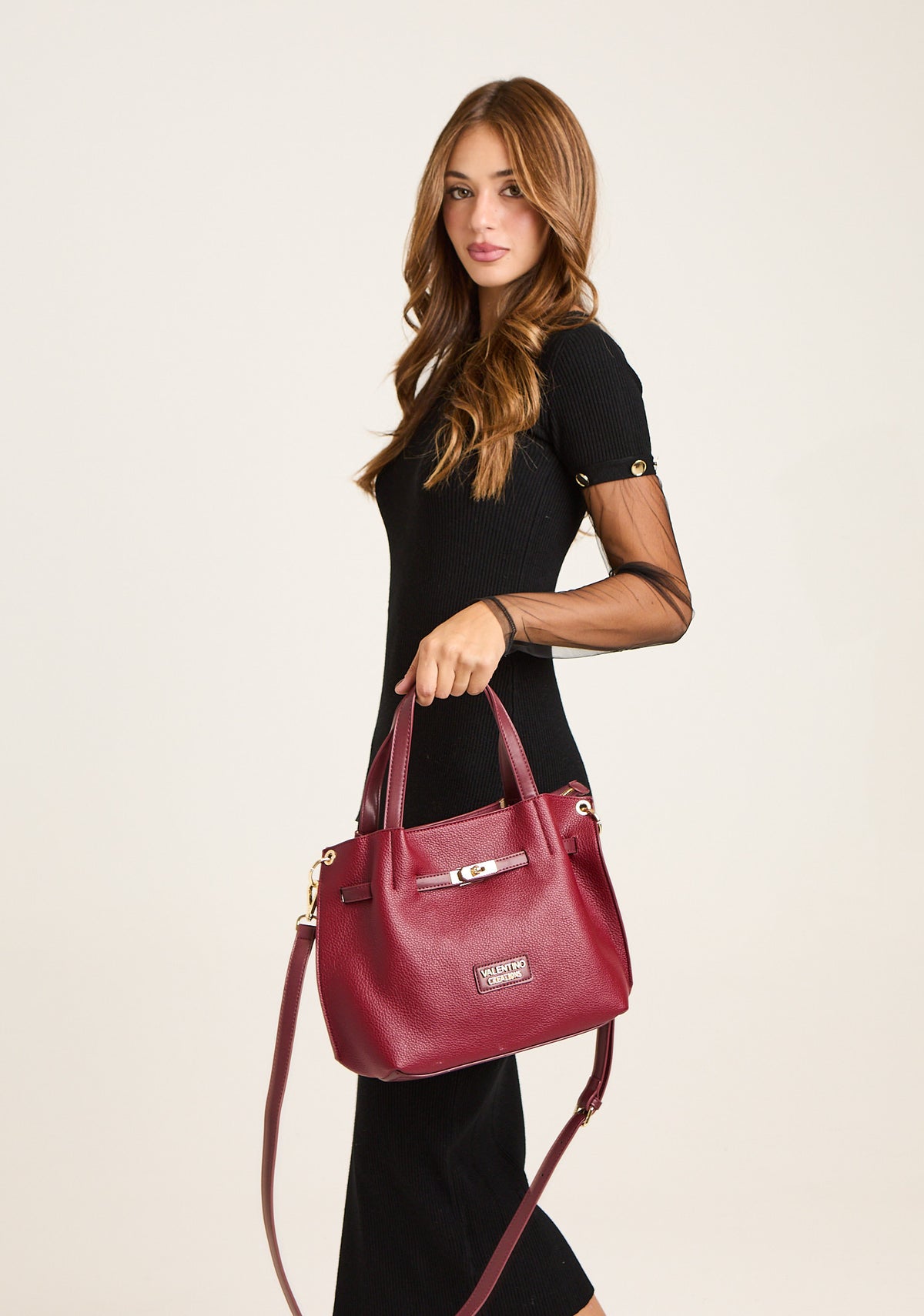 Borsa a mano con tracolla removibile