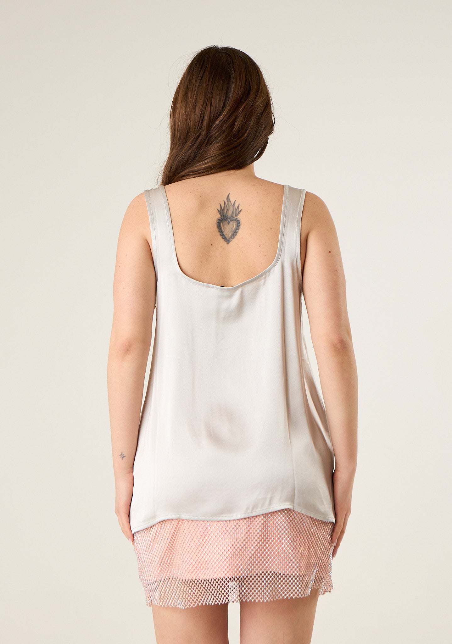 Canotta morbida in raso