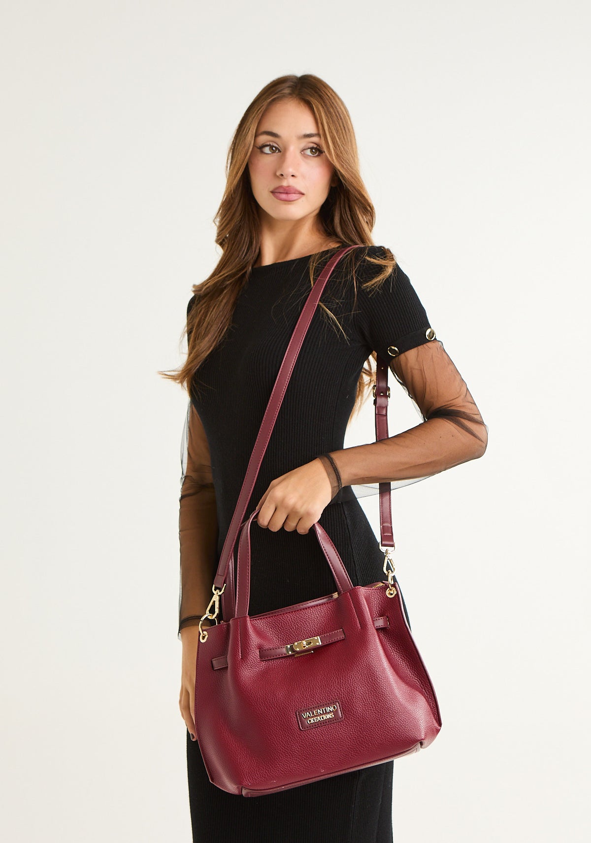 Borsa a mano con tracolla removibile
