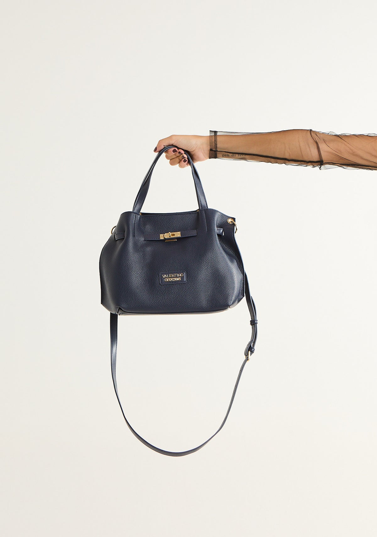 Borsa a mano con tracolla removibile