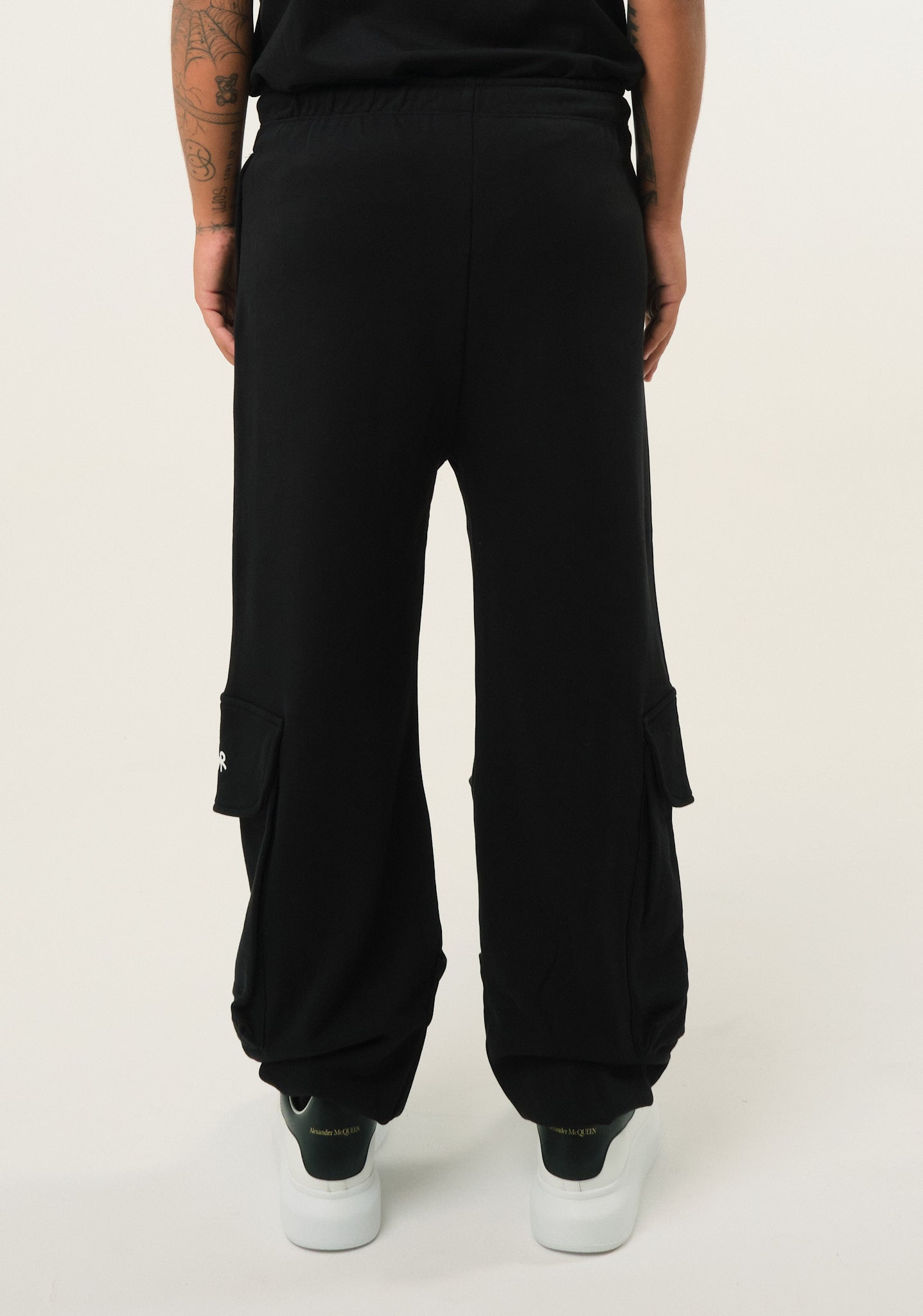 Pantalone cargo in felpa