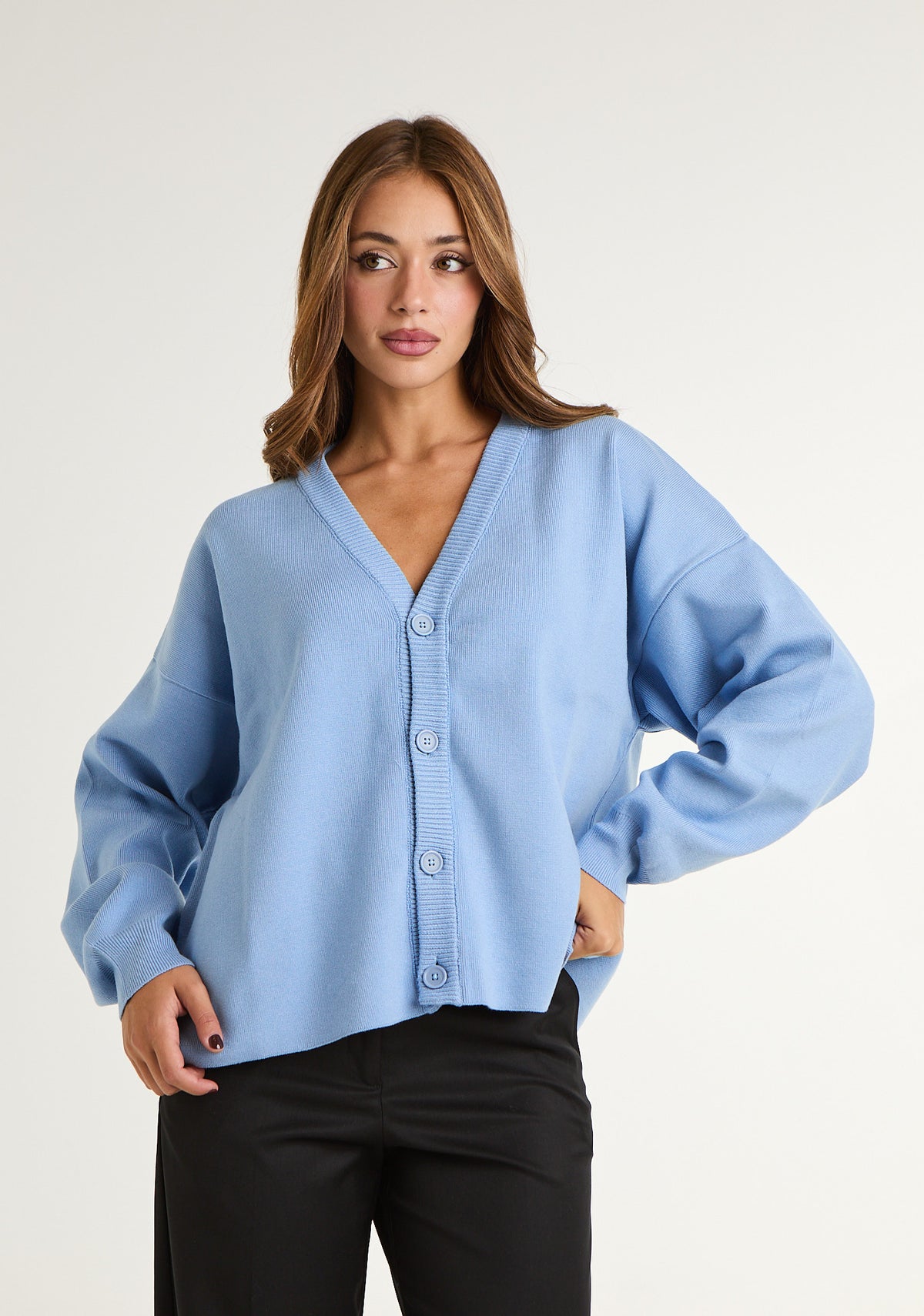 Cardigan in maglia spessa