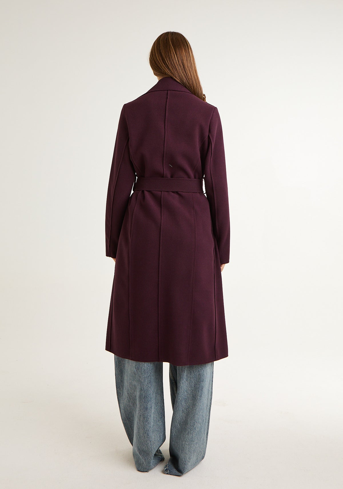 Cappotto in panno tinta unita
