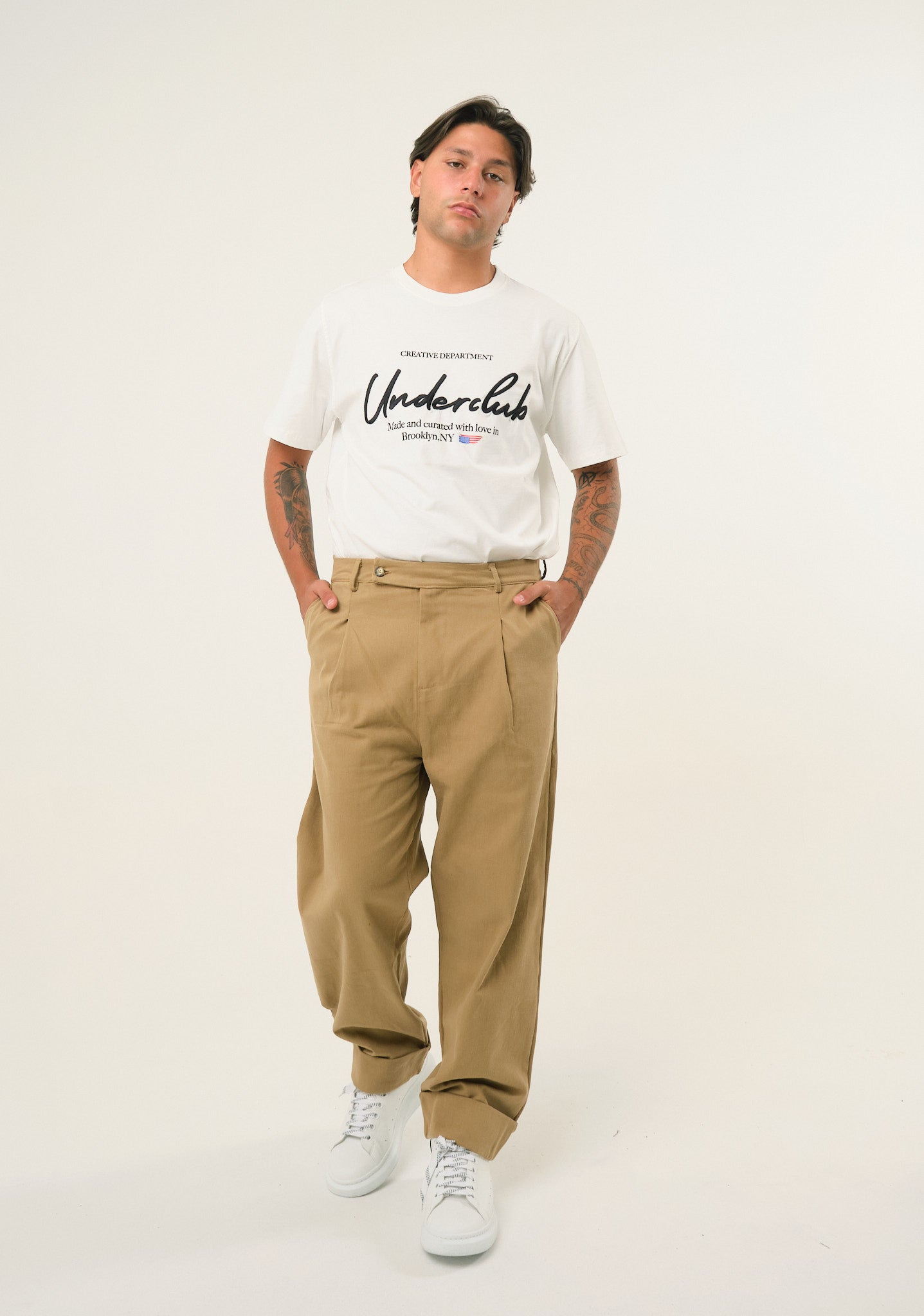 Pantalone in gabardine