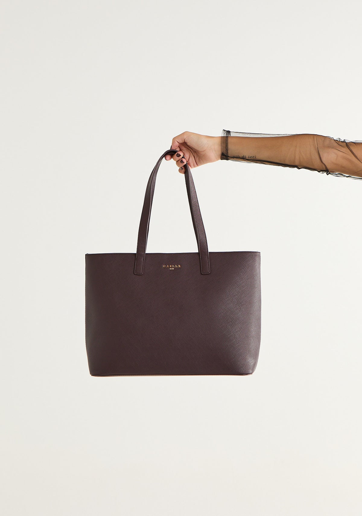 Borsa maxi shopper in saffiano