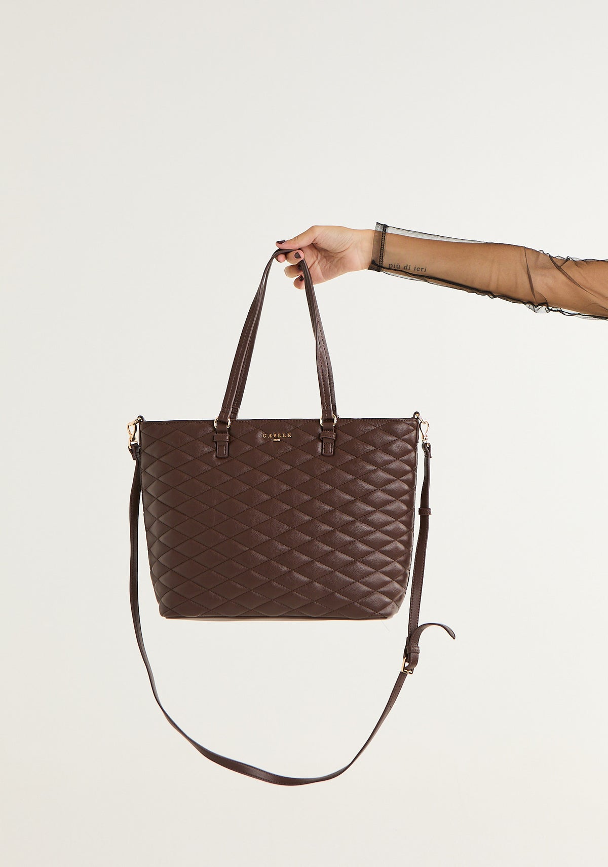 Borsa maxi shopper in matelasse'