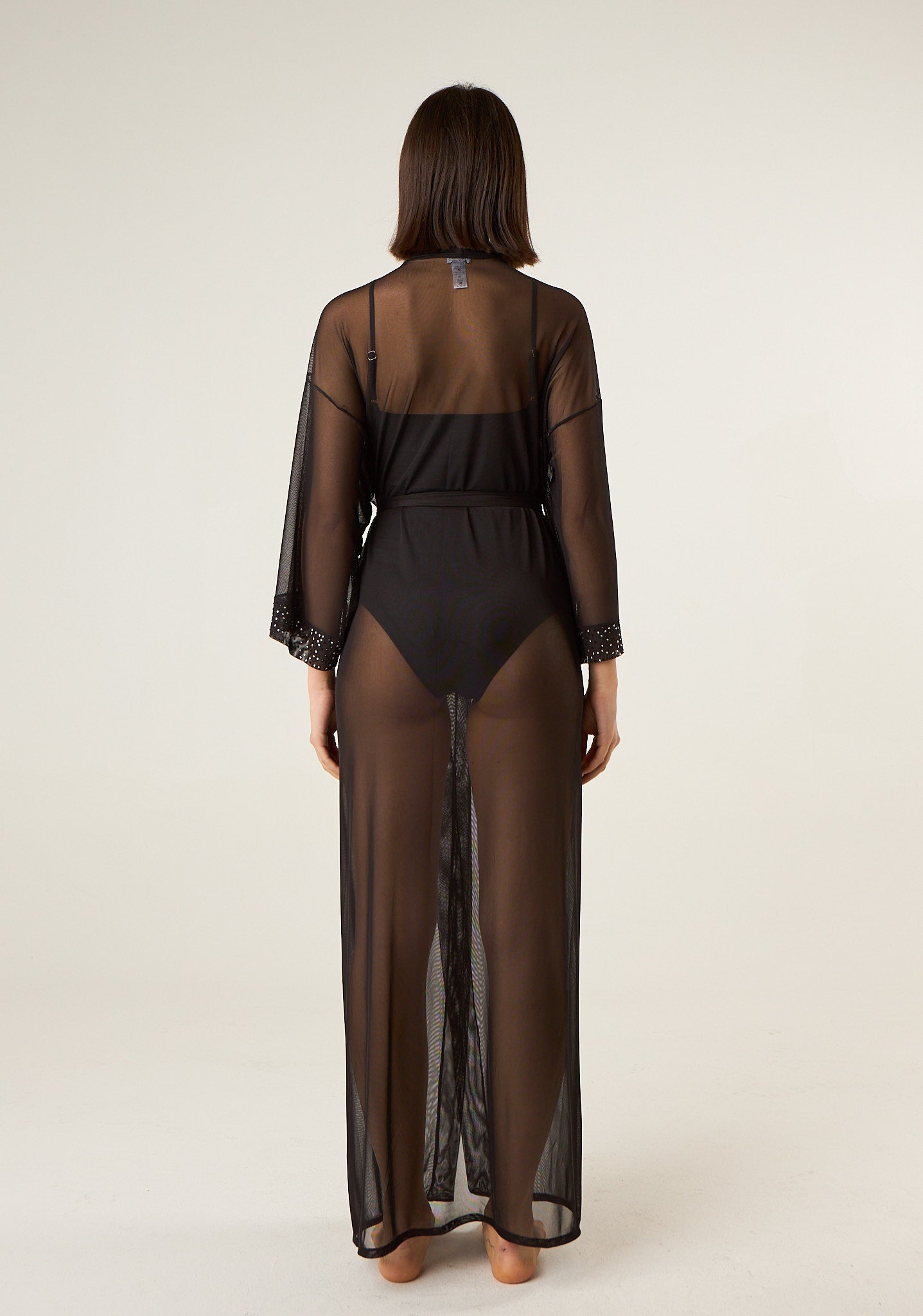 Kimono lungo in mesh