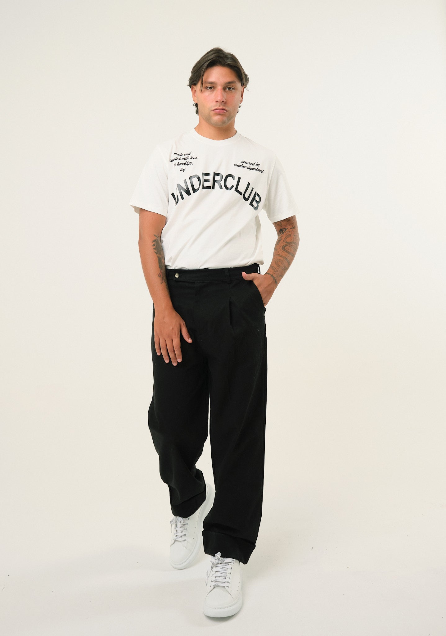 Pantalone in gabardine