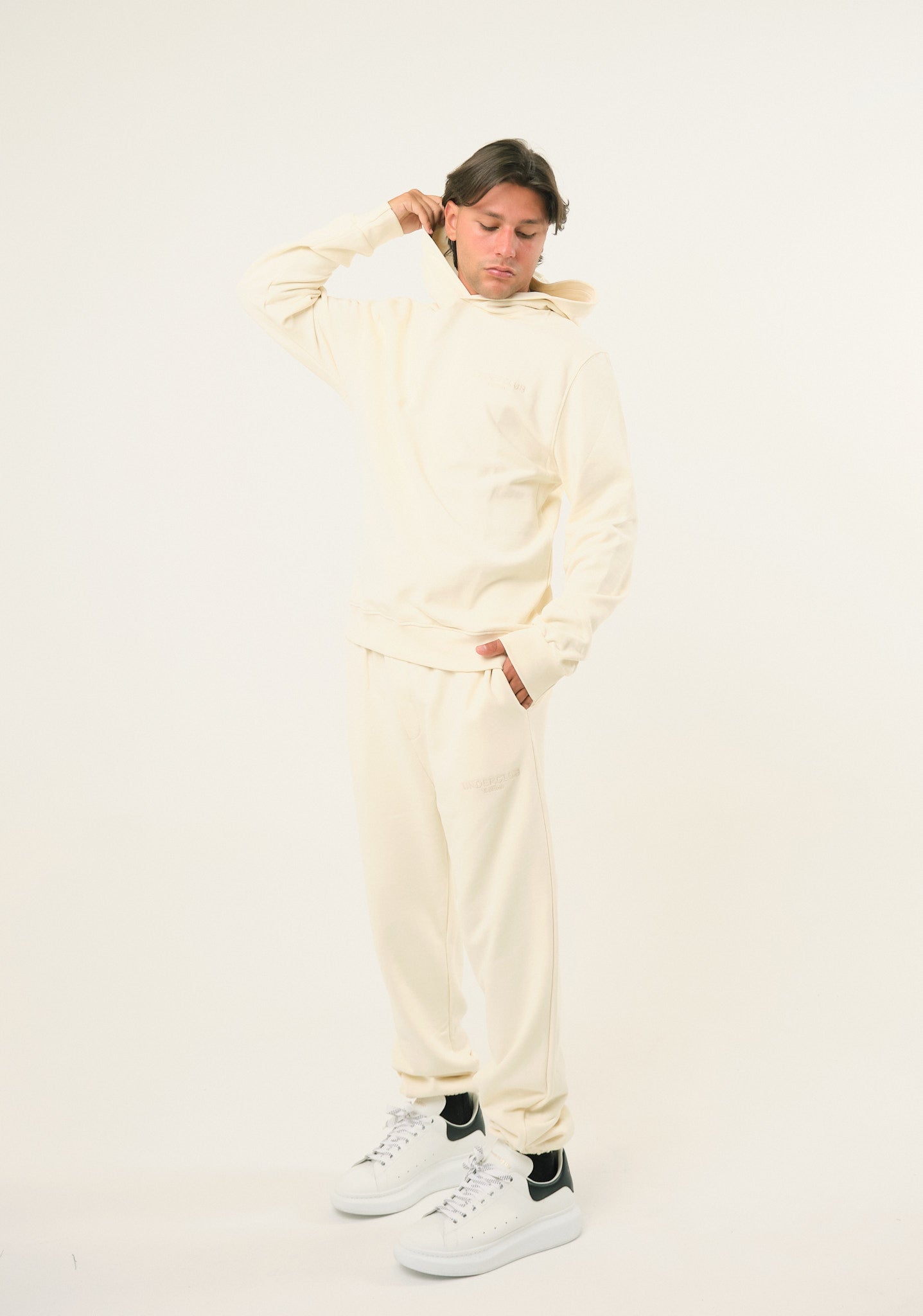 Pantalone tuta con logo ricamato