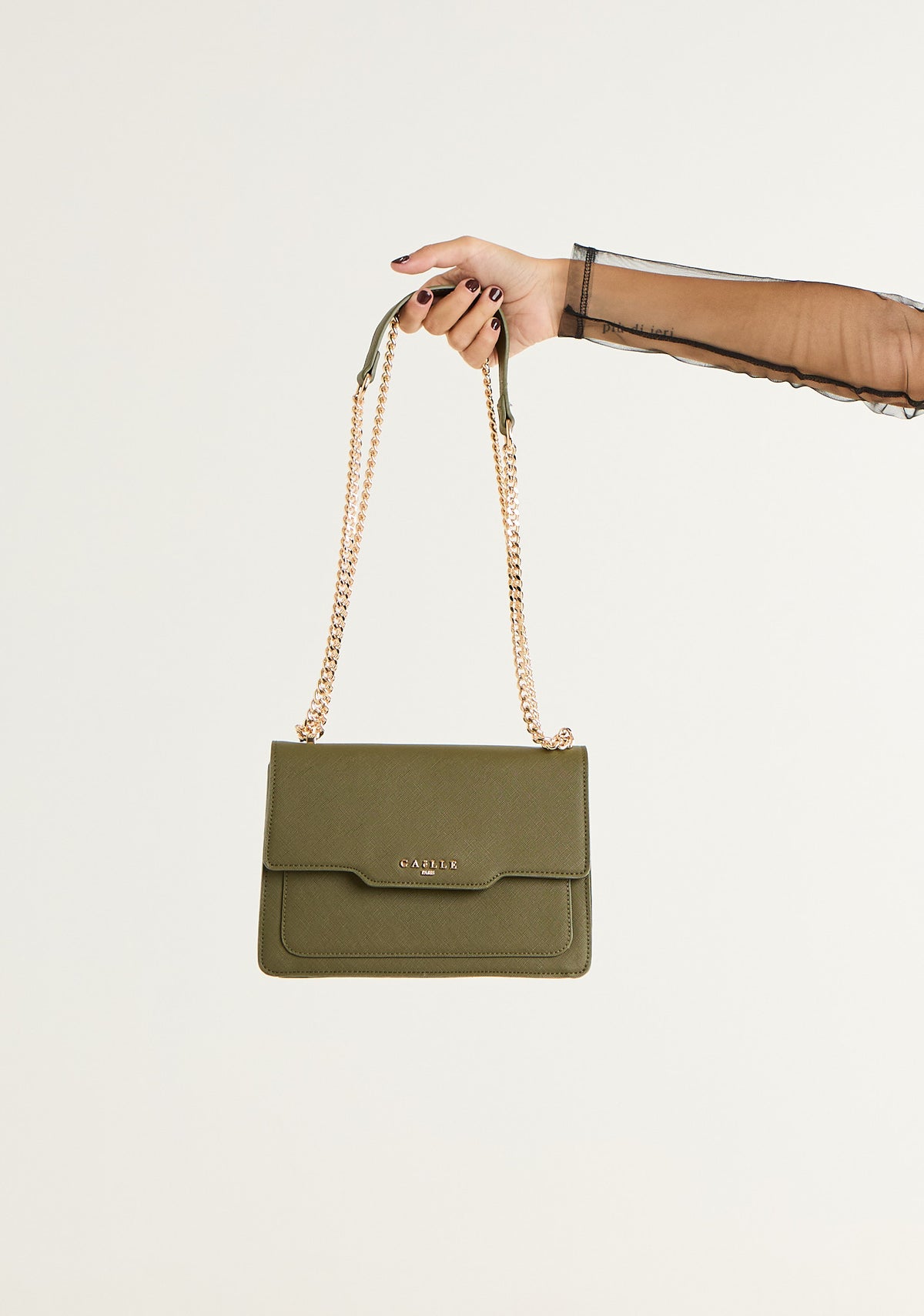 Borsa a tracolla in saffiano