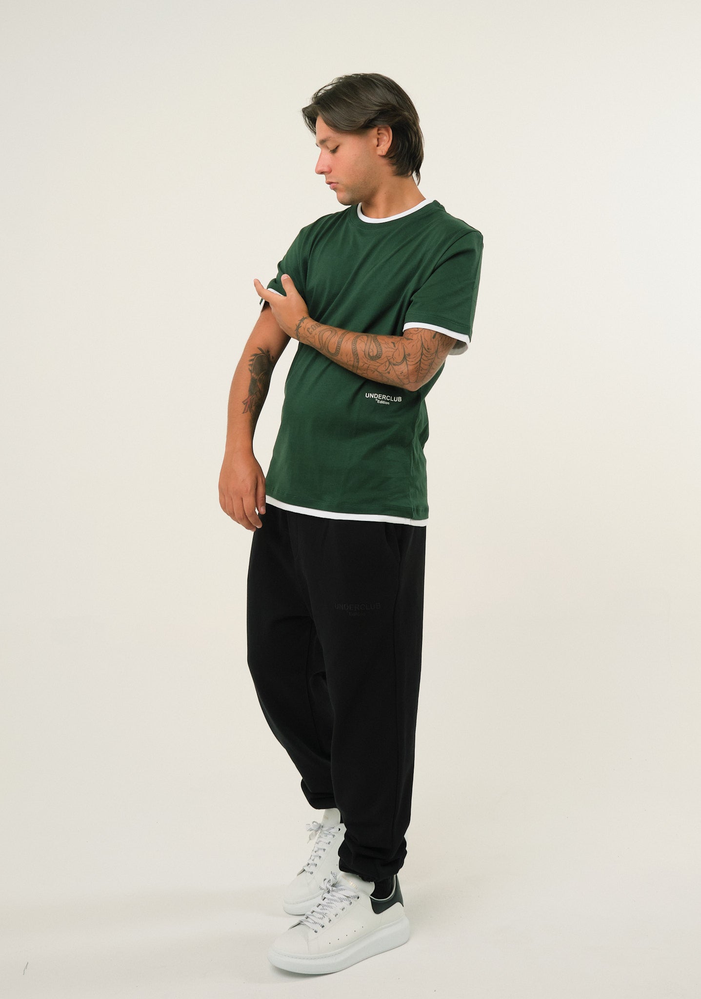 T-shirt con profilo a contrasto