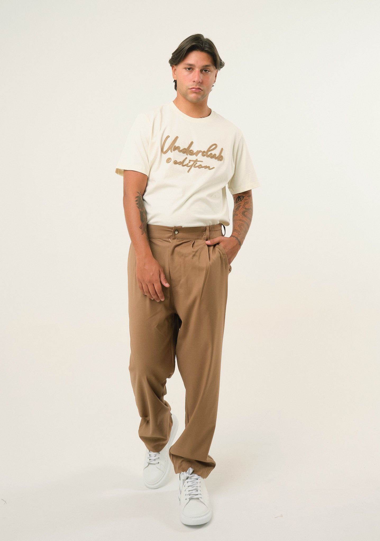 Pantalone in punto cotone