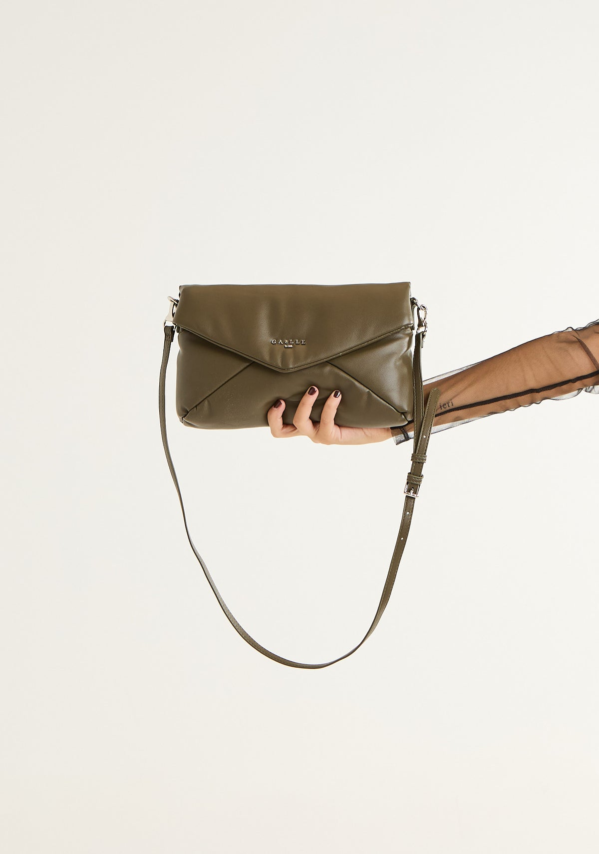 Pochette puffer con tracolla