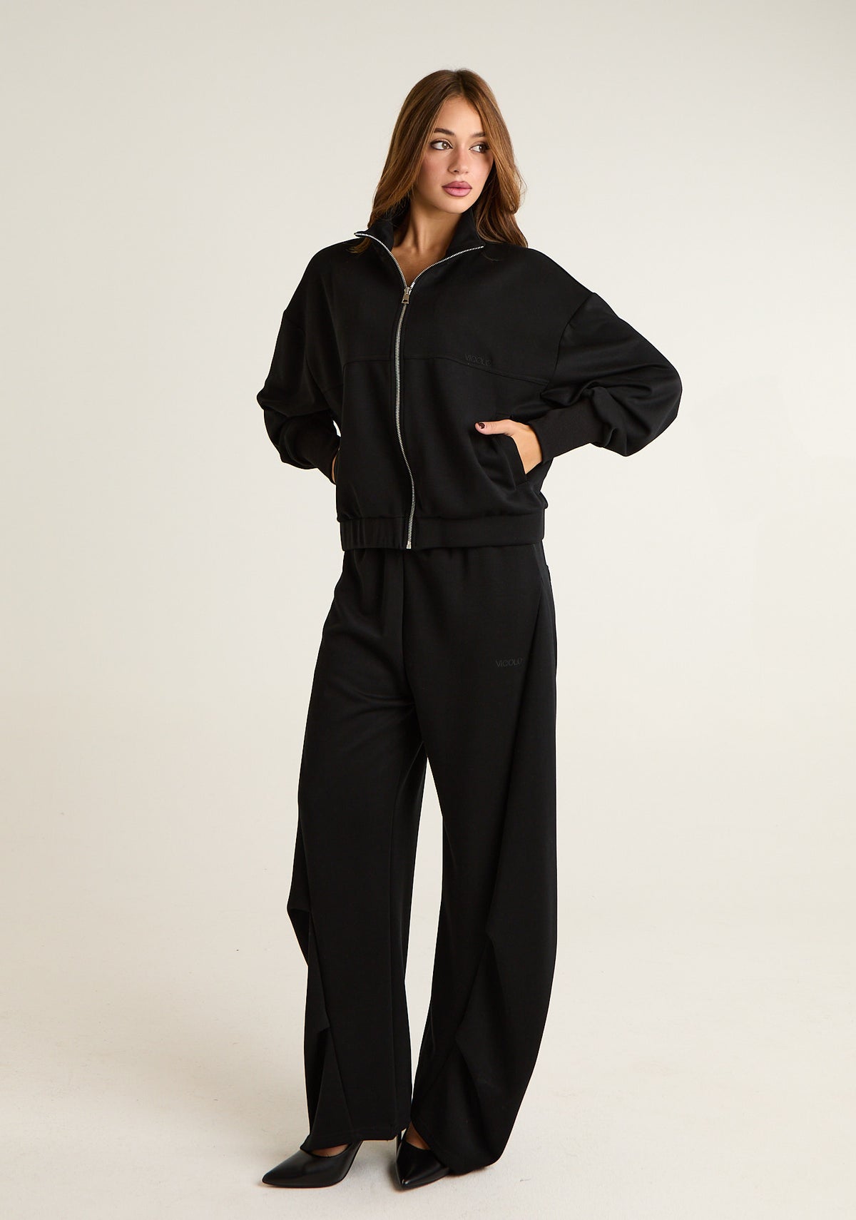 Pantalone tuta a taglio barrel