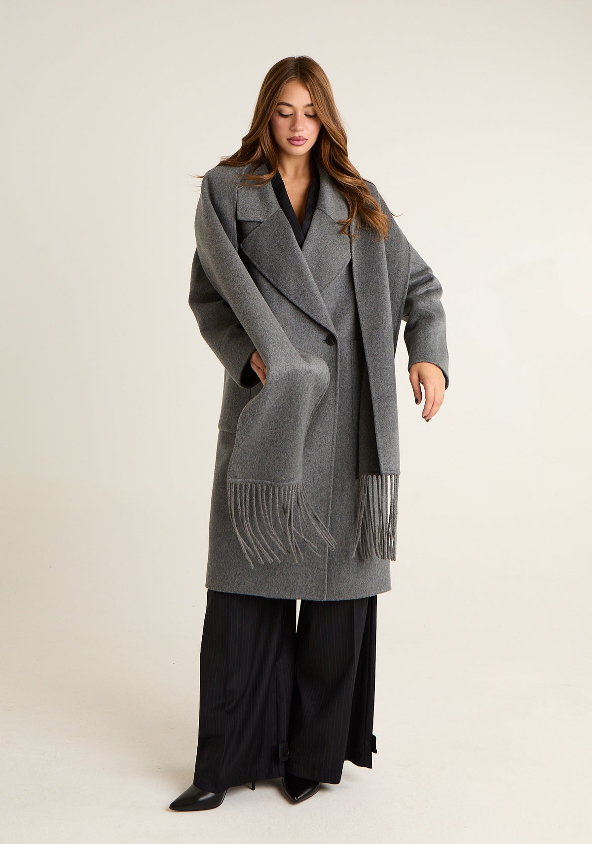 Cappotto con sciarpa coordinata