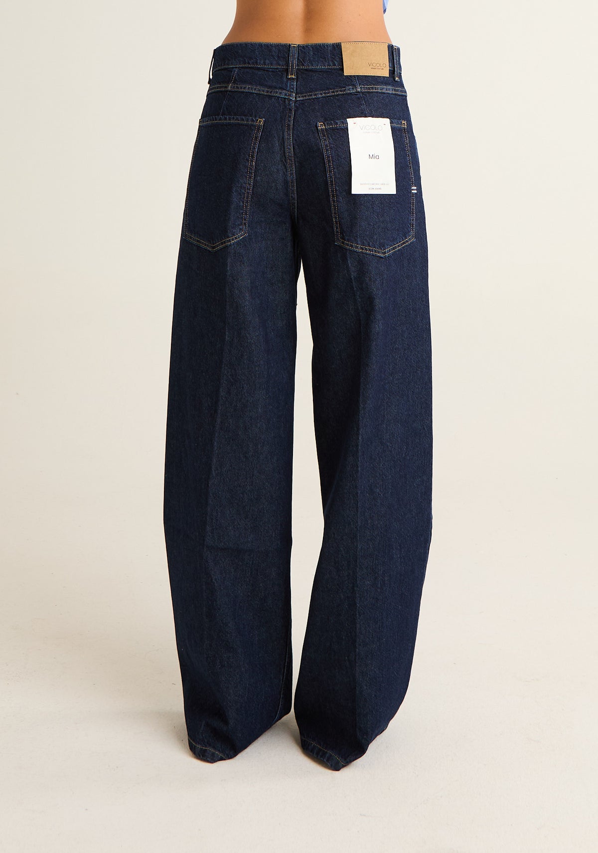 Jeans palazzo a lavaggio scuro