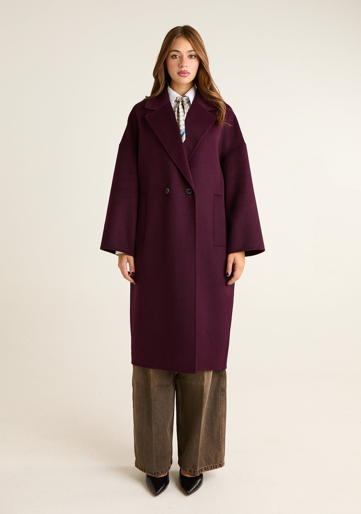 Cappotto doppiopetto in panno