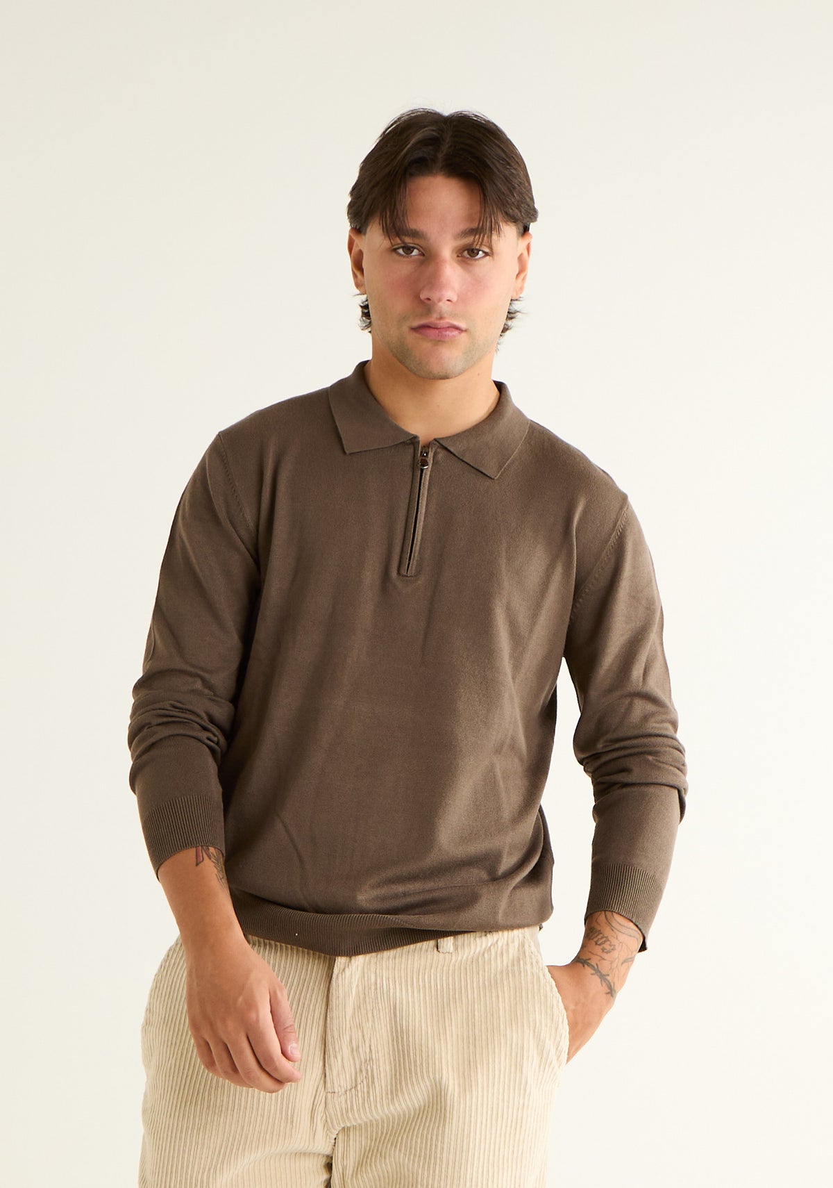 Maglia polo a maniche lunghe