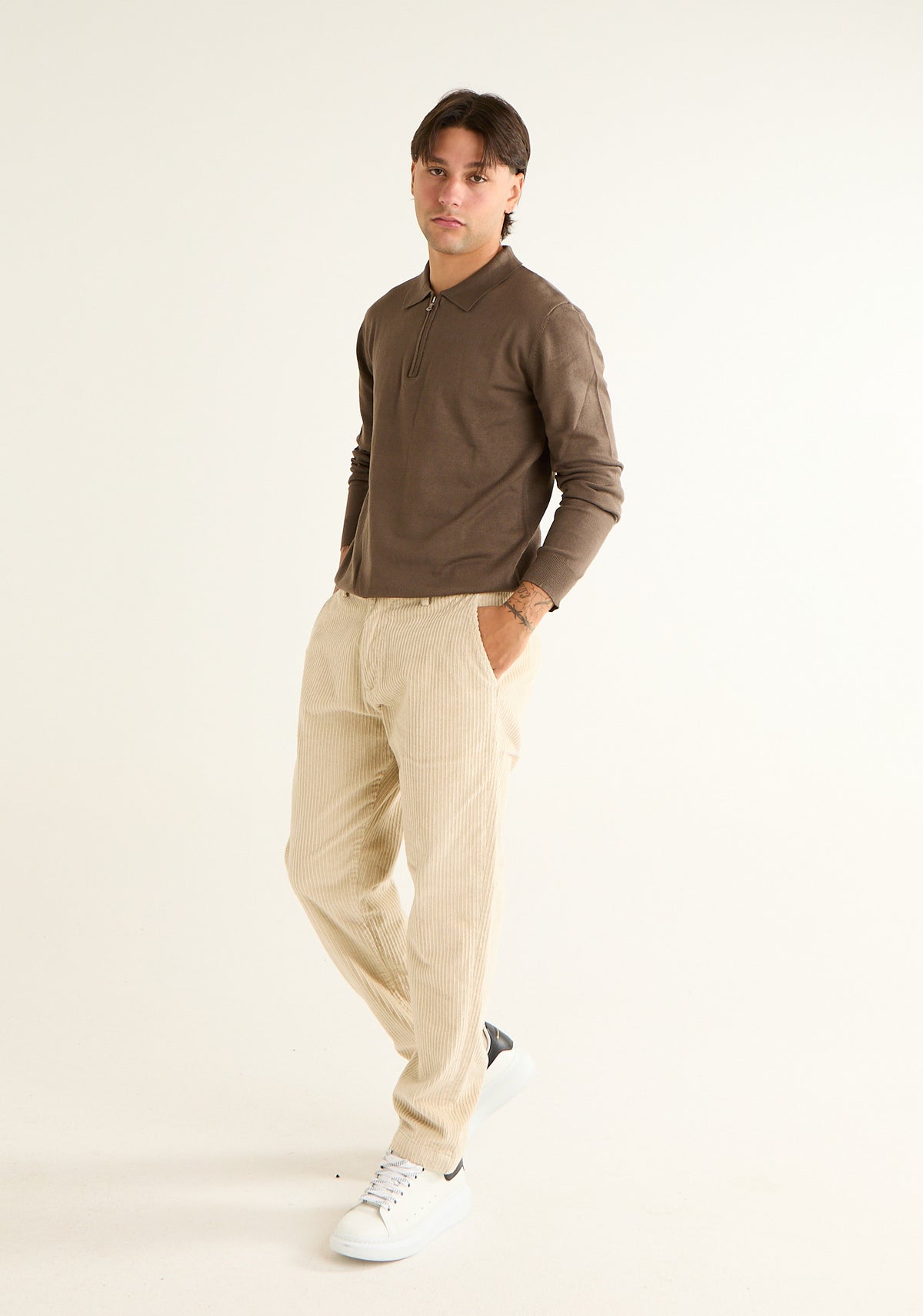 Maglia polo a maniche lunghe