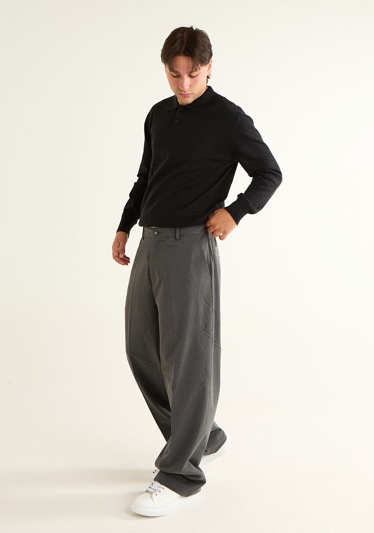 Pantalone sartoriale a gambe morbide