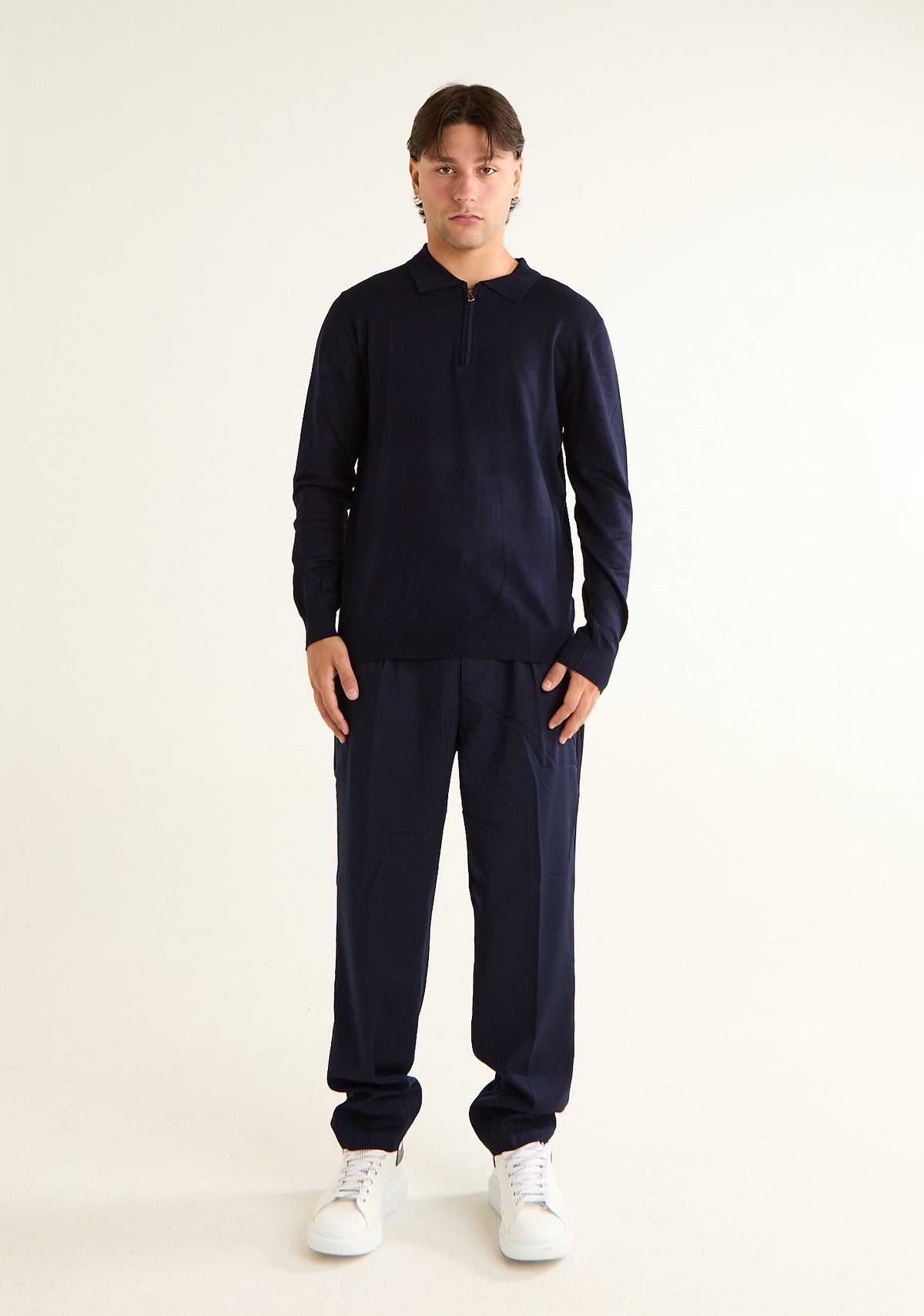 Maglia polo a maniche lunghe