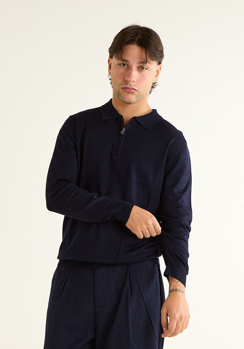 Maglia polo a maniche lunghe