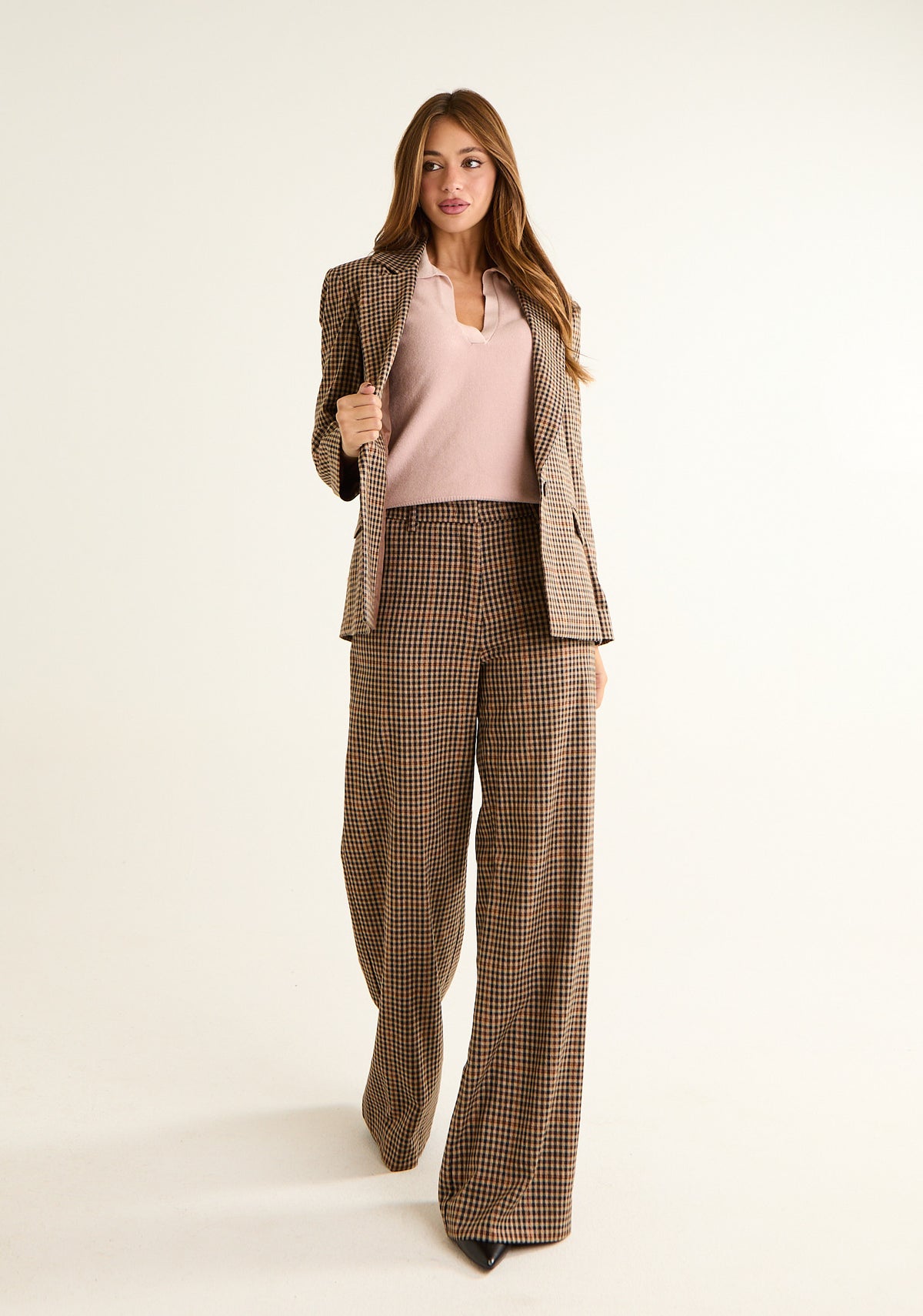 Pantalone palazzo a vita alta