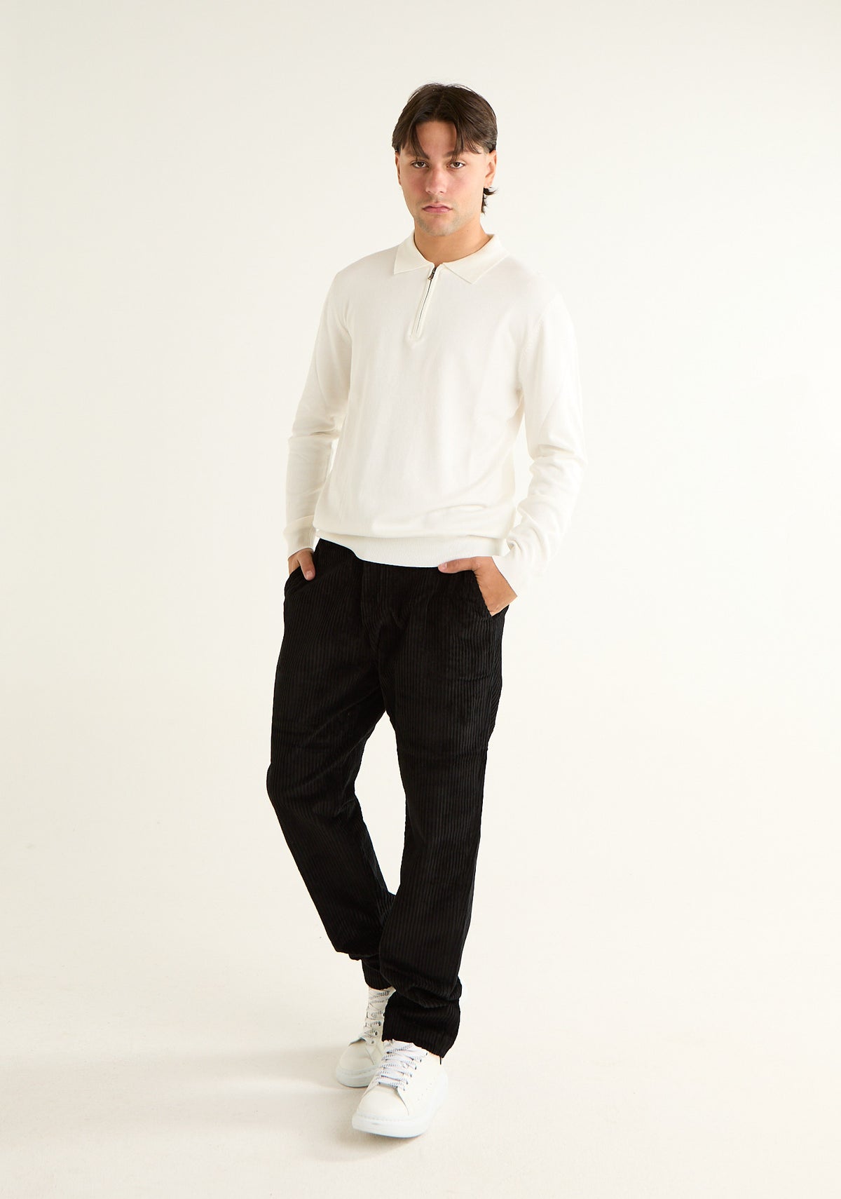 Maglia polo a maniche lunghe