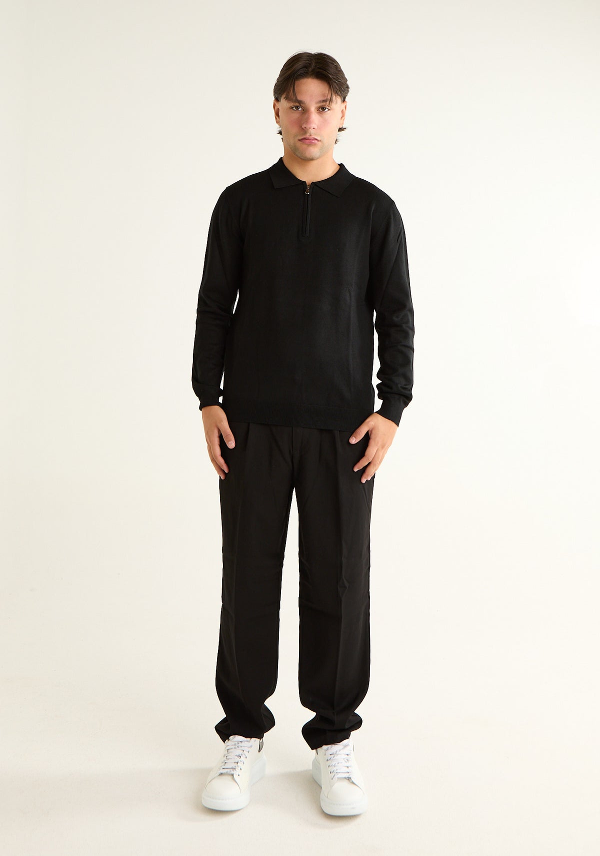 Maglia polo a maniche lunghe