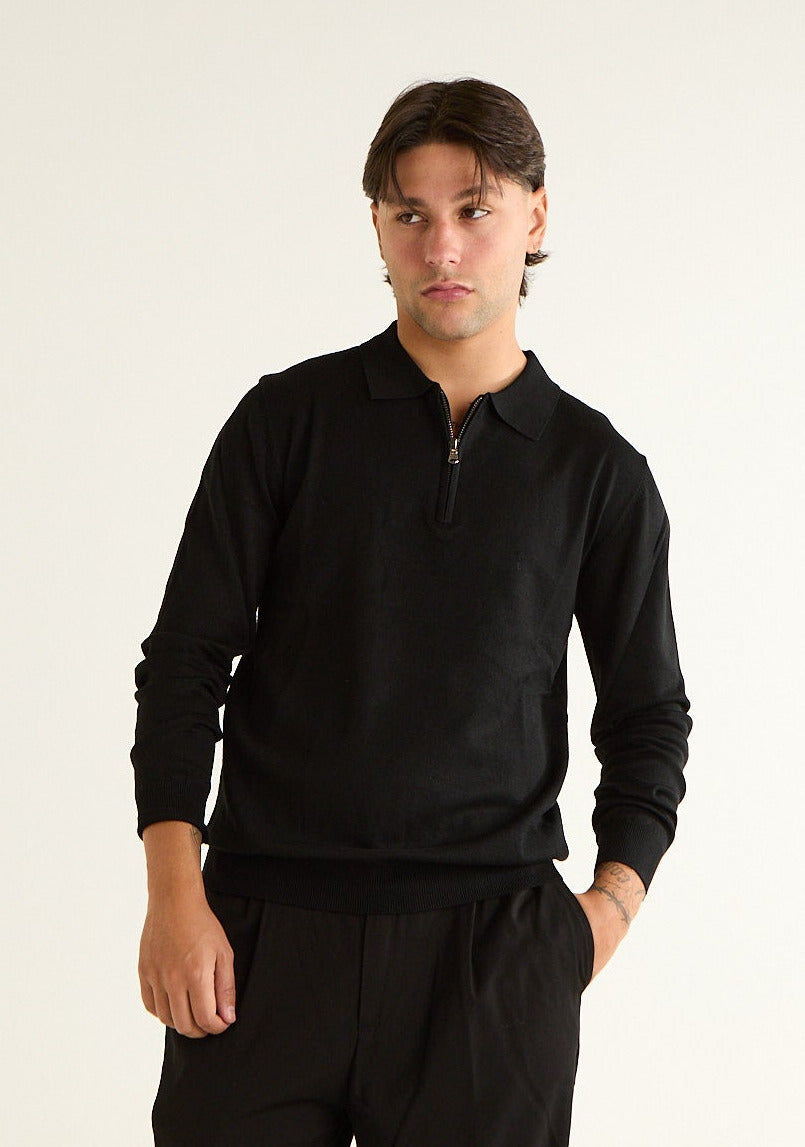 Maglia polo a maniche lunghe