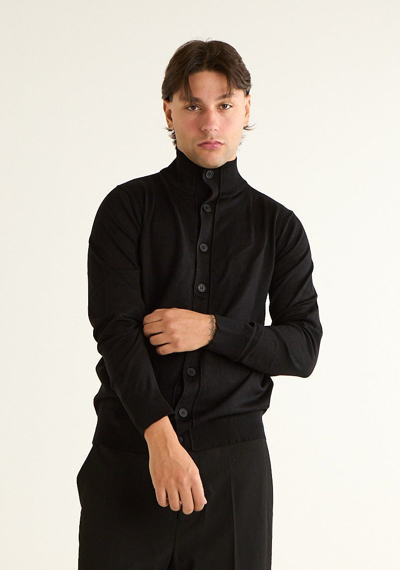 Cardigan lupetto