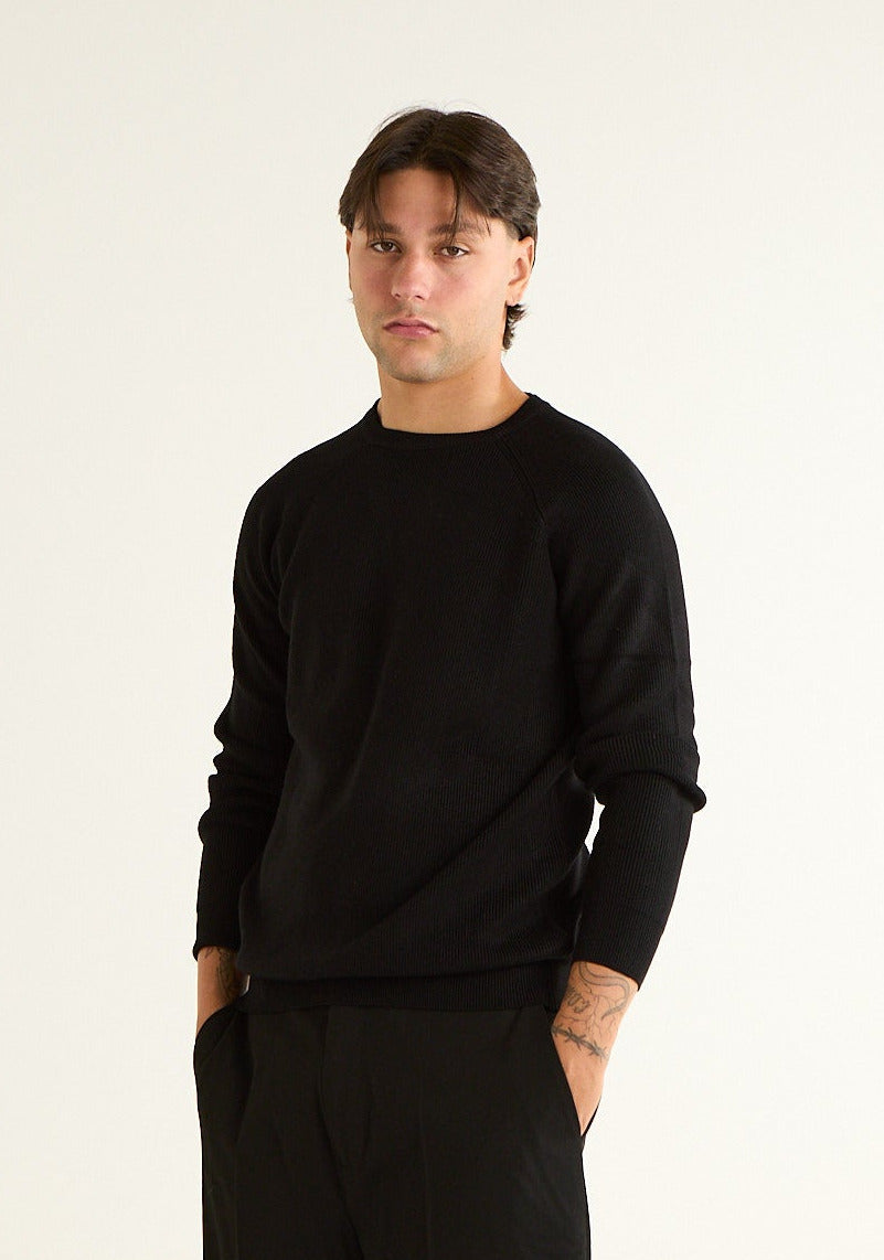 Maglia paricollo in costa inglese