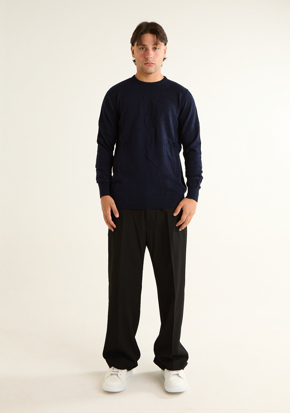 Maglia paricollo in cashmere